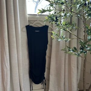 Amazon Essentials Black Rouched Mini Dress